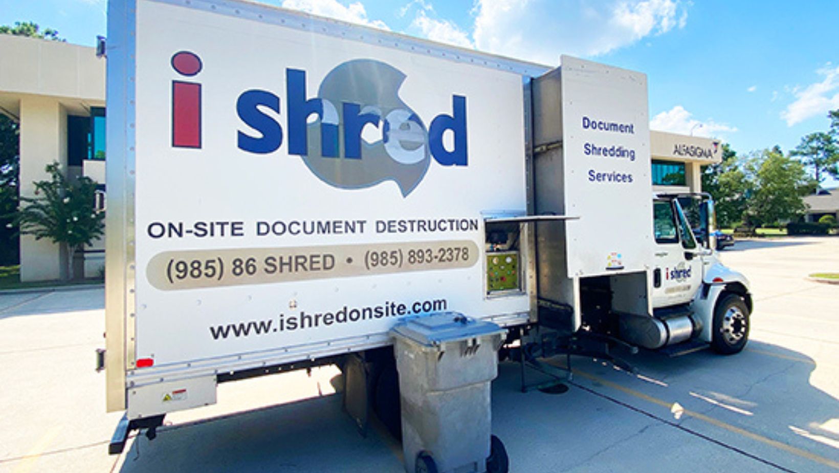 i-Shred On-Site Document Destruction truck